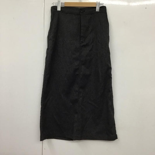 ニコアンド niko and... スカート ひざ丈スカート L 無地 チャコールグレー / チャコールグレー /  レディース USED 古着 中古 10129611