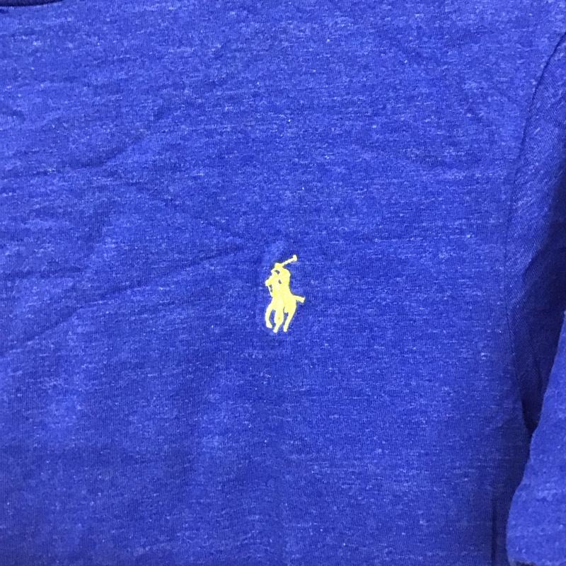 ポロラルフローレン POLO RALPH LAUREN Tシャツ 半袖 半袖カットソー プリントTシャツ クルーネックカットソー L ロゴ、文字 青 / ブルー /  メンズ USED 古着 中古 10149708