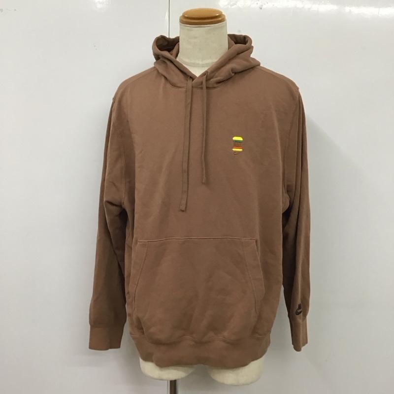 ナイキ NIKE パーカー 長袖 DQ5296-256 NSWFTSLFDプルオーバーL/Sフーディ 長袖パーカー XXL ロゴ、文字 茶 / ブラウン /  メンズ USED 古着 中古 10117263