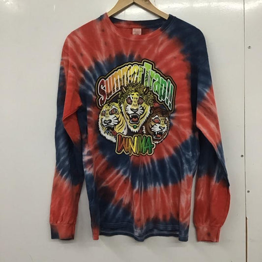 古着 USED カットソー 長袖 長袖カットソー プリントカットソー クルーネック L プリント マルチカラー / マルチカラー /  メンズ USED 古着 中古 10138193