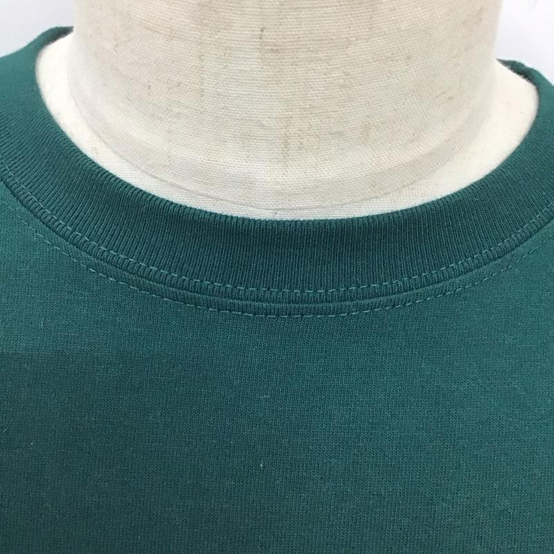イール EEL カットソー 長袖 長袖カットソー クルーネックカットソー ロングスリーブカットソー プリントTシャツ M ロゴ、文字 緑 / グリーン /  メンズ USED 古着 中古 10119492