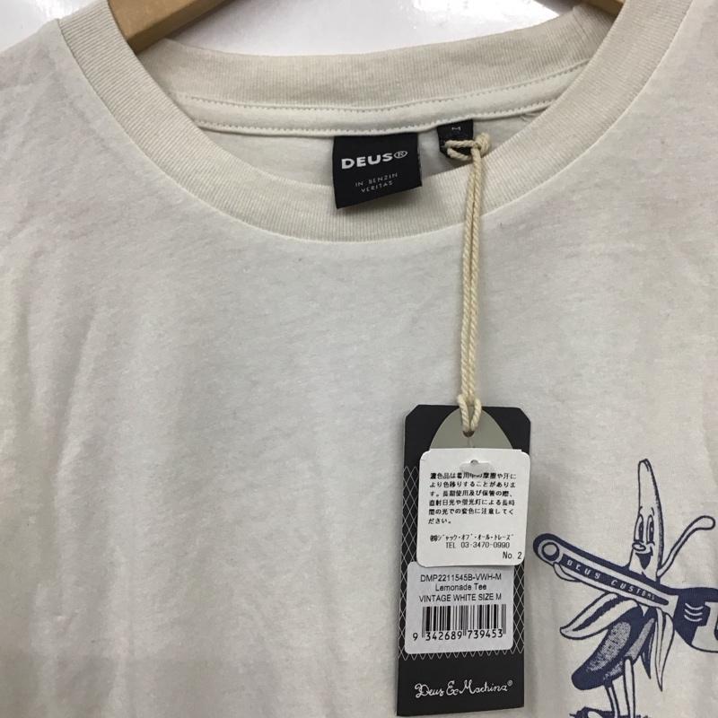デウスエクスマキナ DEUS EX MACHINA Tシャツ 半袖 dmp2211545b LEMONADETEE 半袖カットソー プリントTシャツ M プリント 白 / ホワイト /  メンズ USED 古着 中古 10130740
