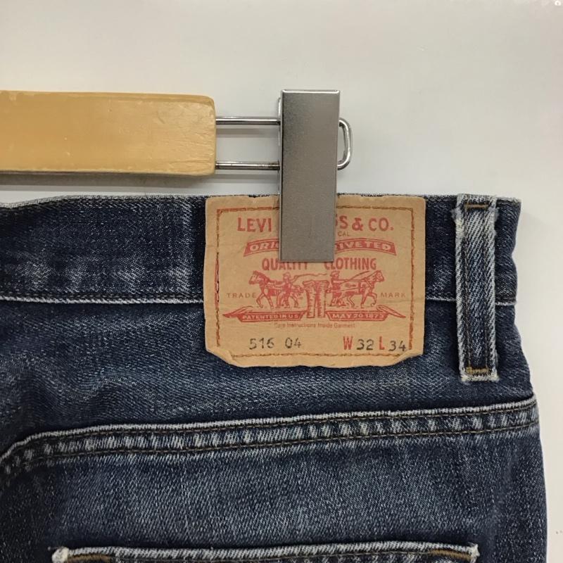 リーバイストラウスアンドコー Levi Strauss & co. パンツ デニム、ジーンズ デニムパンツ スリムパンツ カジュアルパンツ フレアパンツ 32インチ ダメージ加工 インディゴ / インディゴ /  メンズ USED 古着 中古 10135715