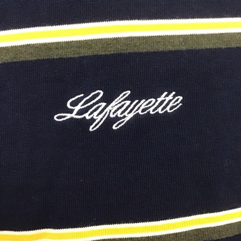 ラファイエット Lafayette Tシャツ 半袖 ls220117 MULTI STRIPED TEE LS220117 半袖 XXL ボーダー柄 X ロゴ、文字 紺 / ネイビー /  メンズ USED 古着 中古 10107852