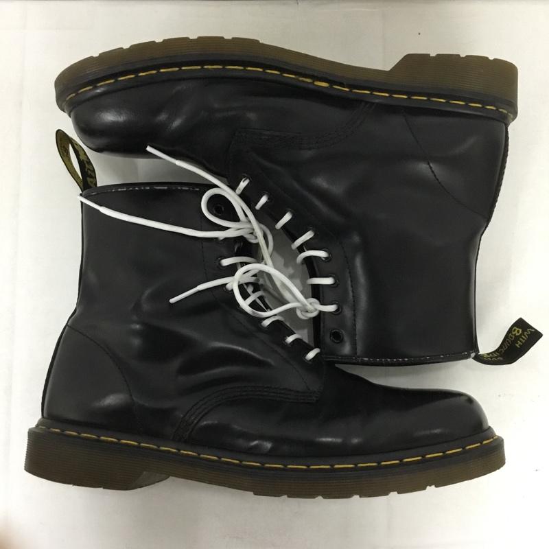 ドクターマーチン Dr.Martens ブーツ 一般 8ホール UK10 無地 黒 / ブラック /  メンズ USED 古着 中古 10142089