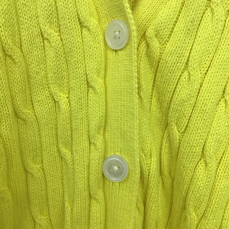 ポロラルフローレン POLO RALPH LAUREN カーディガン 長袖 M 無地 黄 / イエロー /  レディース USED 古着 中古 10149036