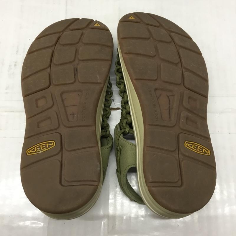 キーン KEEN サンダル サンダル 1025185 UNEEK スポーツサンダル 24cm 24.0cm ロゴ、文字 カーキ / カーキ /  レディース USED 古着 中古 10106878