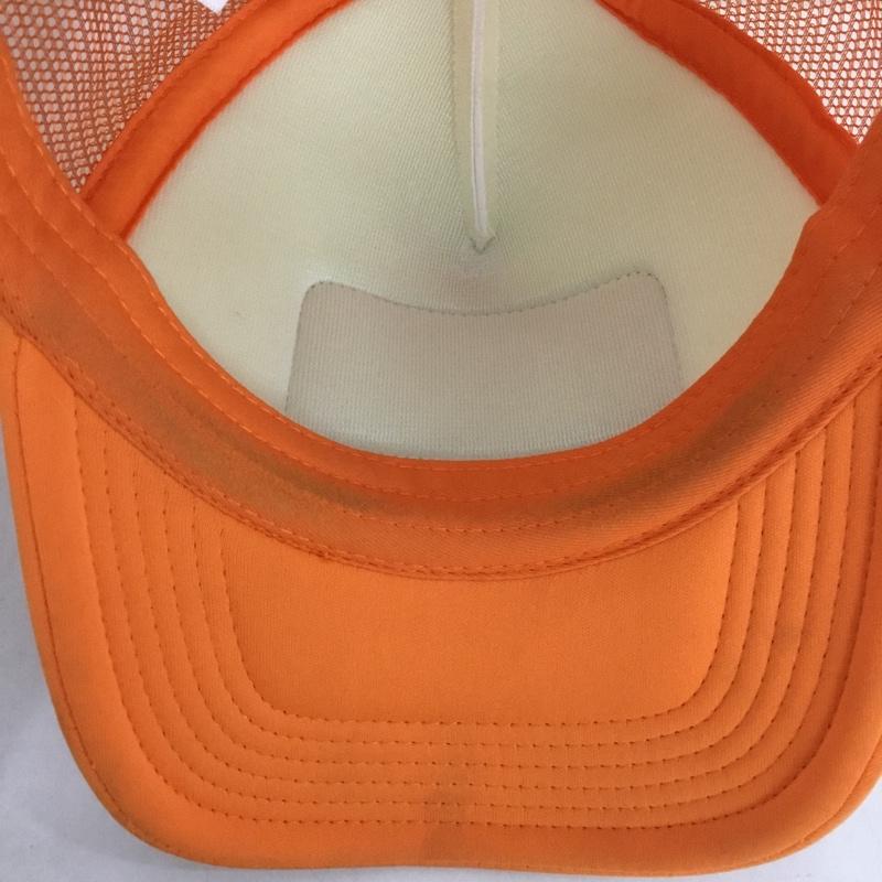 ハフ HUF 帽子 キャップ HT00787 メッシュキャップ ロゴ、文字 橙 / オレンジ / X 白 / ホワイト /  メンズ USED 古着 中古 10137433