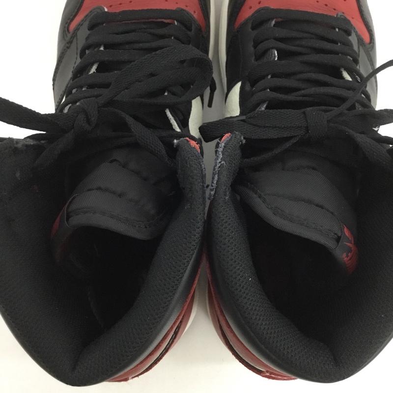 ナイキ NIKE スニーカー スニーカー 555088-610 AIR JORDAN 1 RETRO HIGH OG 28.5cm 箱有 28.5cm ロゴ、文字 黒 / ブラック / X 白 / ホワイト / X 赤 / レッド /  メンズ USED 古着 中古 10124379