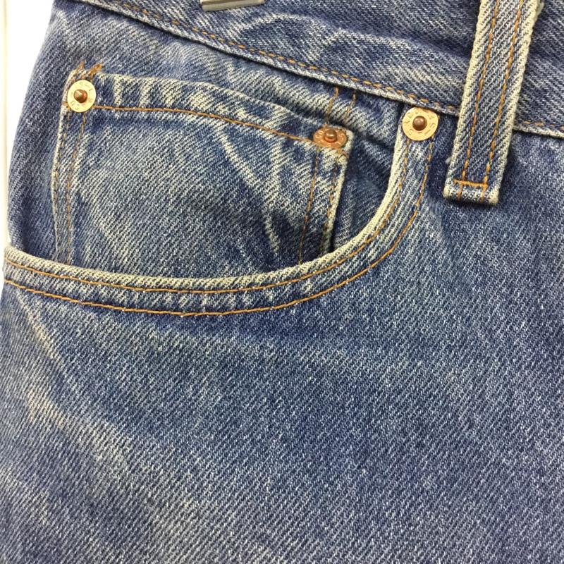 リーバイス Levi s パンツ デニム、ジーンズ デニムパンツ ストレートパンツ ワイドパンツ カジュアルパンツ 32インチ 無地 インディゴ / インディゴ /  メンズ USED 古着 中古 10120093