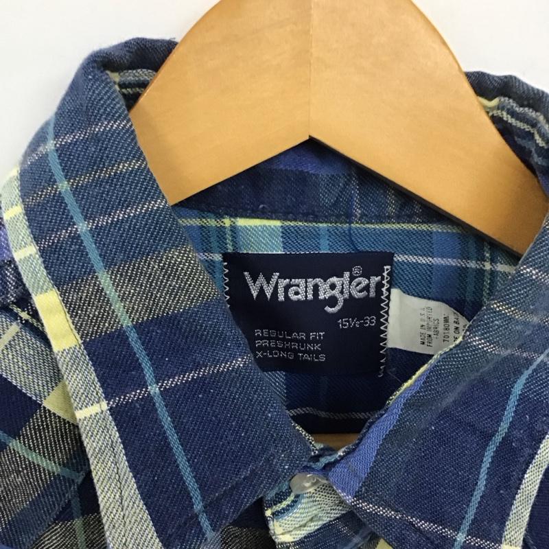 ラングラー Wrangler シャツ、ブラウス 長袖 長袖シャツ チェックシャツ カラーシャツ XL チェック マルチカラー / マルチカラー /  メンズ USED 古着 中古 10131443