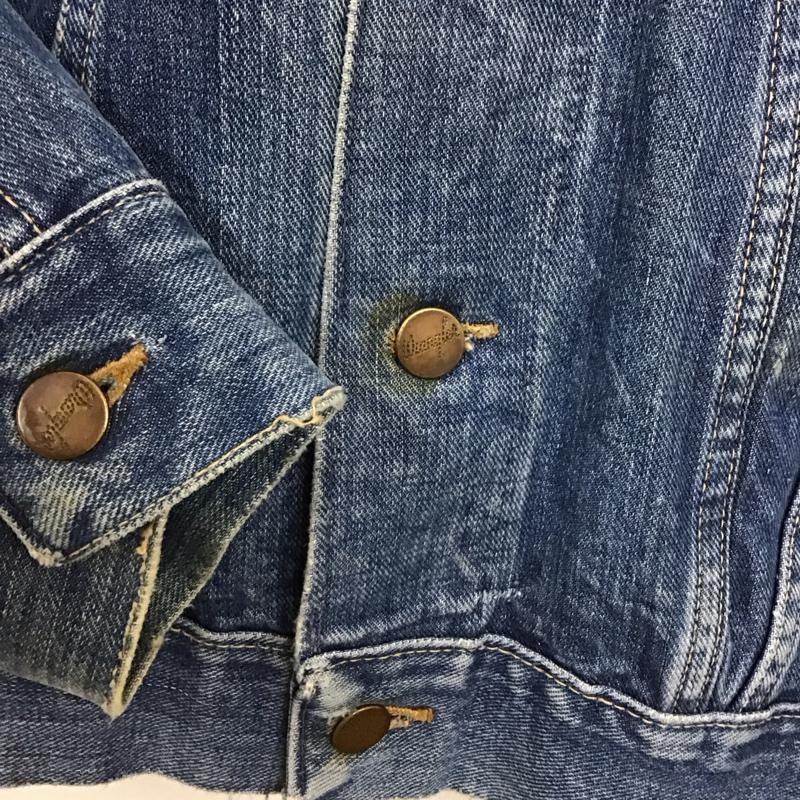 ラングラー Wrangler ジャケット、上着 ジャケット、ブレザー デニムジャケット Gジャン アウター カジュアルジャケット 40 無地 インディゴ / インディゴ /  メンズ USED 古着 中古 10131217