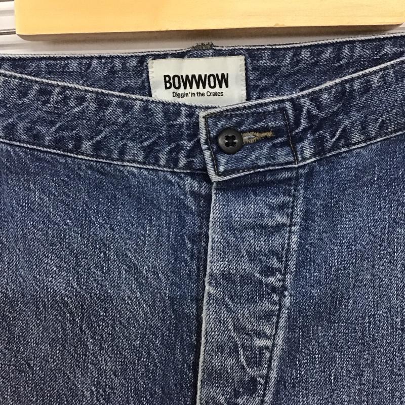 バウワウ Bowwow パンツ デニム、ジーンズ デニムパンツ ワイドパンツ カジュアルパンツ ダメージ加工 インディゴ / インディゴ /  メンズ USED 古着 中古 10146237