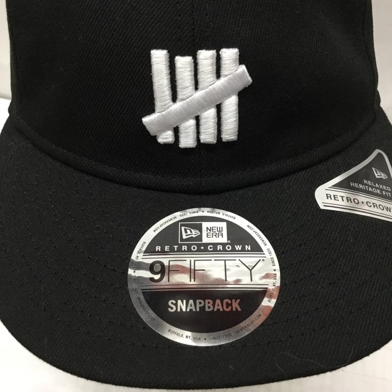 ニューエラ NEW ERA 帽子 キャップ UNDEFEATED 9FIFTY タグ付き 刺繍 黒 / ブラック /  メンズ USED 古着 中古 10119115