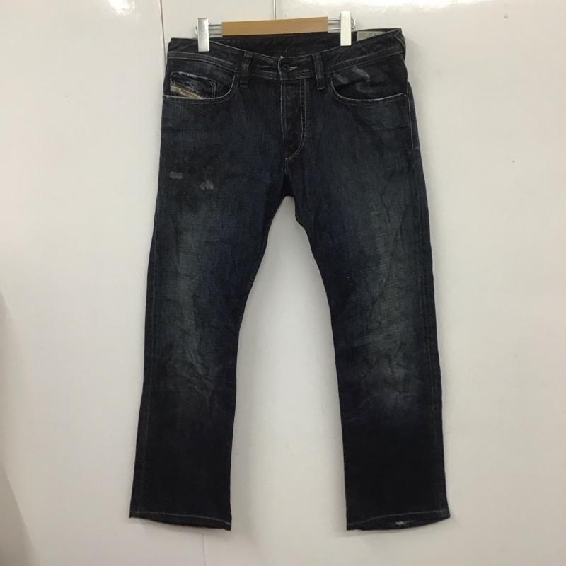 ディーゼル DIESEL パンツ デニム、ジーンズ デニムパンツ ストレートパンツ カジュアルパンツ 32インチ 無地 インディゴ / インディゴ /  メンズ USED 古着 中古 10108490