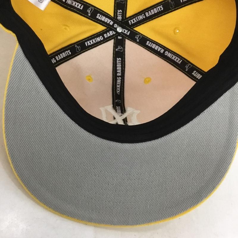エフアールツー FR2 帽子 キャップ FRA1165 Calor brim Flat Visor Cap ロゴ、文字 黄 / イエロー /  メンズ USED 古着 中古 10134773