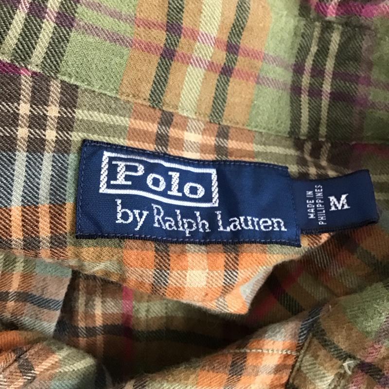 ポロバイラルフローレン Polo by RALPH LAUREN シャツ、ブラウス 長袖 長袖シャツ カラーシャツ ポケットシャツ 長袖カットソー チェックシャツ M チェック マルチカラー / マルチカラー /  メンズ USED 古着 中古 10123543