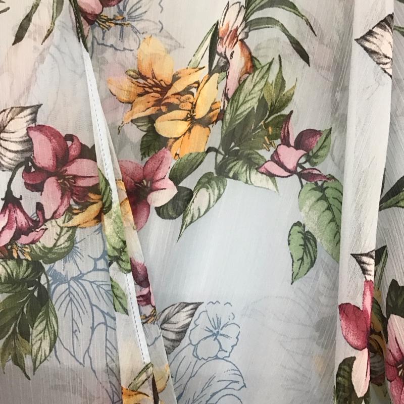 ザラ ZARA シャツ、ブラウス 長袖 XS 総柄 水色 / ライトブルー /  レディース USED 古着 中古 10136901