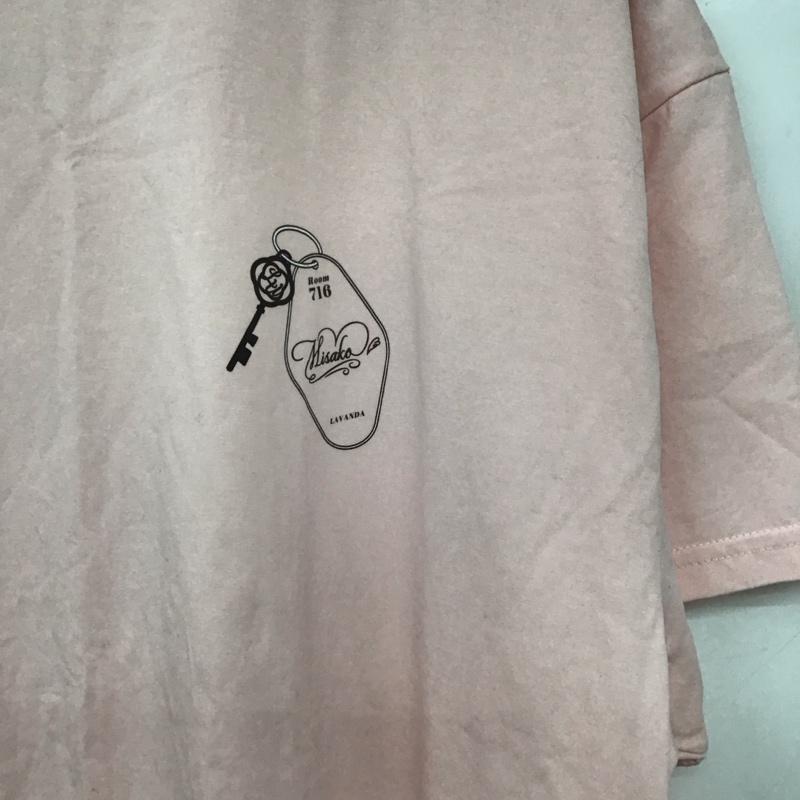 古着 USED Tシャツ 半袖 LV23SSBG01 LAVANDA 宇野実彩子 FREE ロゴ、文字 桃 / ピンク /  レディース USED 古着 中古 10146932