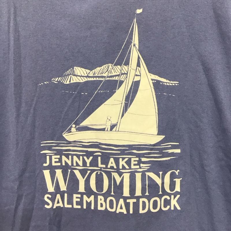 ニコアンド niko and... Tシャツ 半袖 L プリント 水色 / ライトブルー /  レディース USED 古着 中古 10144281