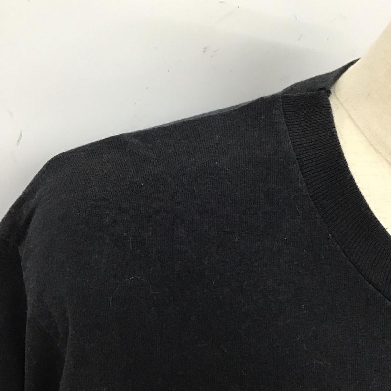 古着 USED カットソー 長袖 長袖カットソー クルーネックカットソー ロングスリーブカットソー プリントTシャツ プリント 黒 / ブラック /  メンズ USED 古着 中古 10116556
