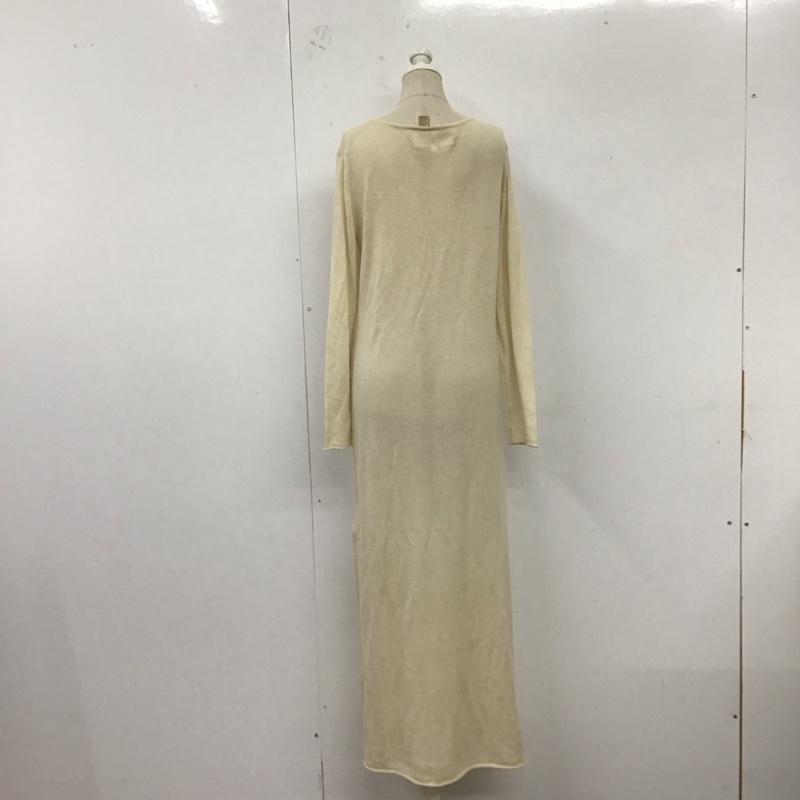 トゥデイフル TODAYFUL ワンピース ロングスカート 11820318 Soft Knit Dress ロングニットOP 長袖 タグ付き 36 無地 ベージュ / ベージュ /  レディース USED 古着 中古 10123037
