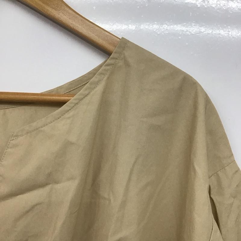 ムルーア MURUA シャツ、ブラウス 七分袖 012020401601 ワイドベルトブラウス FREE 無地 ベージュ / ベージュ /  レディース USED 古着 中古 10144045