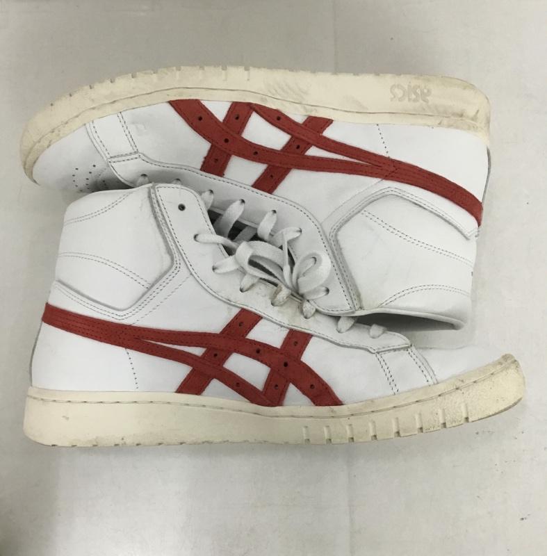 アシックス ASICS スニーカー スニーカー 1193A182 GEL-PTG MT 27cm 27.0cm ロゴ、文字 白 / ホワイト / X 赤 / レッド /  メンズ USED 古着 中古 10140797