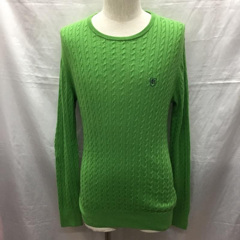 ブルーレーベル・クレストブリッジ BLUE LABEL CRESTBRIDGE ニット、セーター 長袖 3 無地 緑 / グリーン /  メンズ USED 古着 中古 10121815
