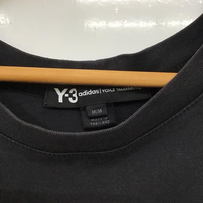 ワイスリー Y-3 Tシャツ 半袖 半袖カットソー プリントTシャツ クルーネックカットソー M 無地 ダークグレー / ダークグレー /  メンズ USED 古着 中古 10151008
