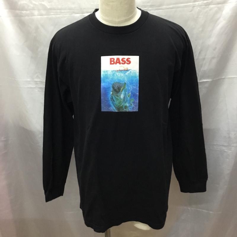 チャレンジャー CHALLENGER カットソー 長袖 長袖カットソー クルーネックカットソー ロングスリーブカットソー プリントTシャツ L プリント 黒 / ブラック /  メンズ USED 古着 中古 10112214