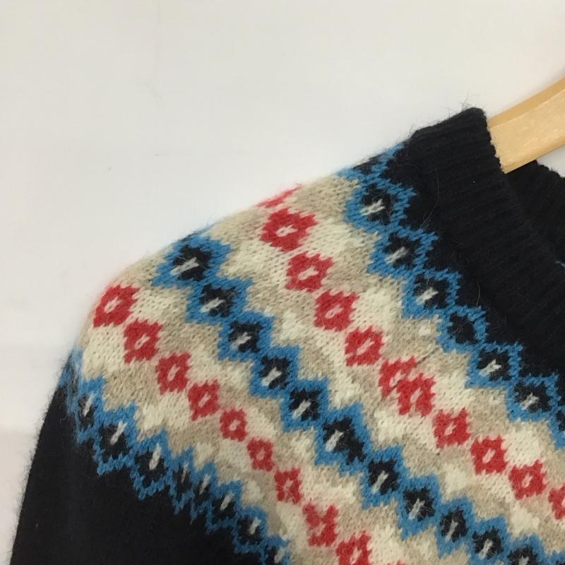 ブルックスブラザーズ BROOKS BROTHERS ニット、セーター 長袖 長袖ニットカットソー クルーネック セーター M プリント マルチカラー / マルチカラー /  レディース USED 古着 中古 10145081