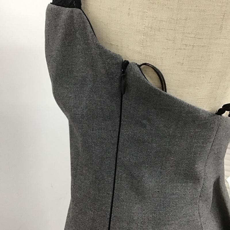 ザラ ZARA ワンピース ロングスカート 8342/271/802 M 無地 灰 / グレー /  レディース USED 古着 中古 10114147
