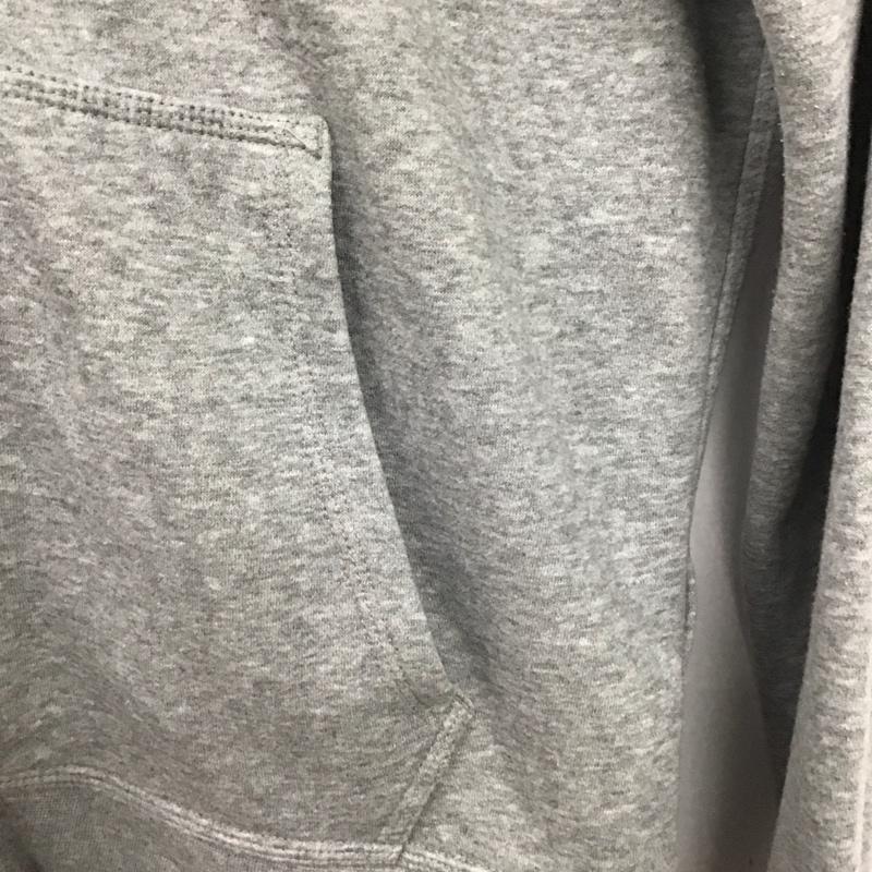 ナイキ NIKE パーカー 長袖 ジップアップパーカー 長袖パーカー カジュアルジャケット L ロゴ、文字 灰 / グレー /  メンズ USED 古着 中古 10141650