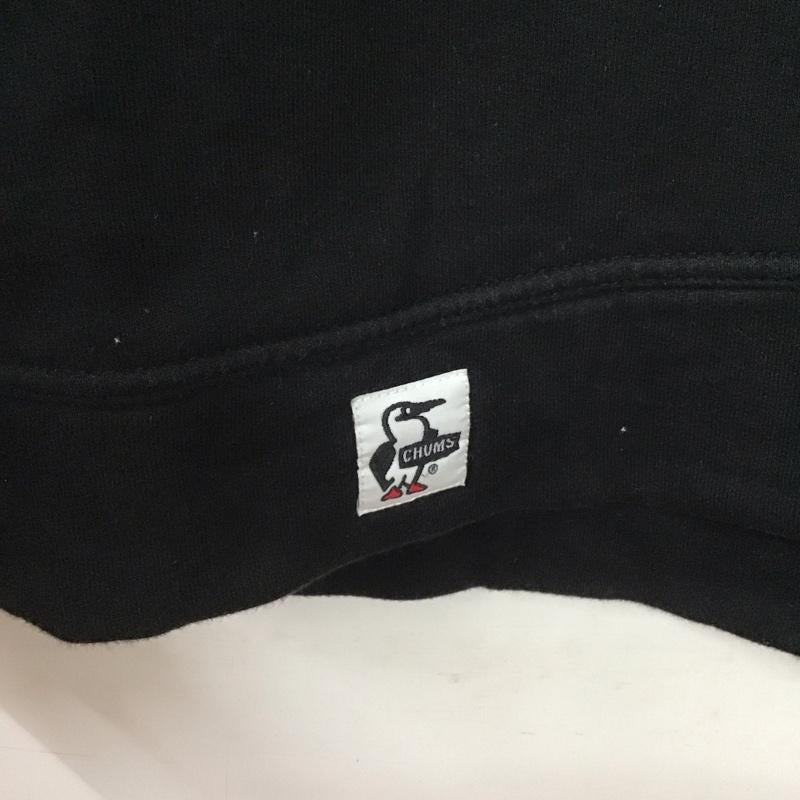 チャムス CHUMS トレーナー 長袖 長袖トレーナー スウェット クルーネック プルオーバー XL ロゴ、文字 黒 / ブラック /  メンズ USED 古着 中古 10142962
