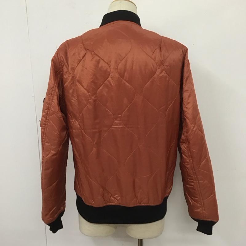 アルファ ALPHA ジャケット、上着 フライトジャケット TA1597-062 キルティング MA-1 L 無地 黒 / ブラック / X 橙 / オレンジ /  メンズ USED 古着 中古 10108268