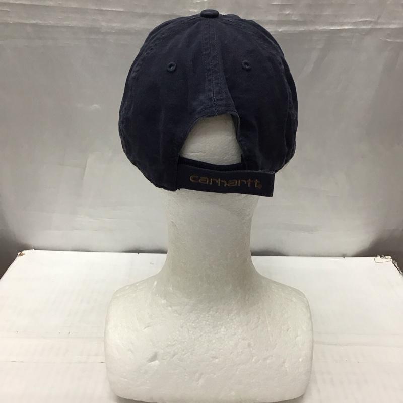 カーハート Carhartt 帽子 キャップ 100289 412 ODESSA CAP ロゴ、文字 紺 / ネイビー /  メンズ USED 古着 中古 10115679