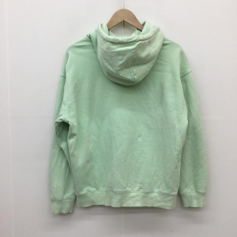 カーハート Carhartt パーカー 長袖 W Hooded Sweatshirt I027476.0T6.XX.03 M ロゴ、文字 薄緑 / ライトグリーン / X 水色 / ライトブルー /  レディース USED 古着 中古 10130249