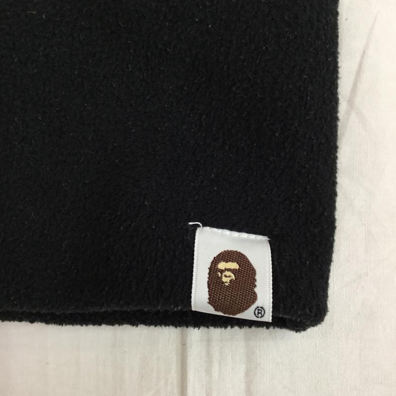 アベイシングエイプ A BATHING APE マフラー マフラー ネックウォーマー 無地 黒 / ブラック /  メンズ USED 古着 中古 10136545