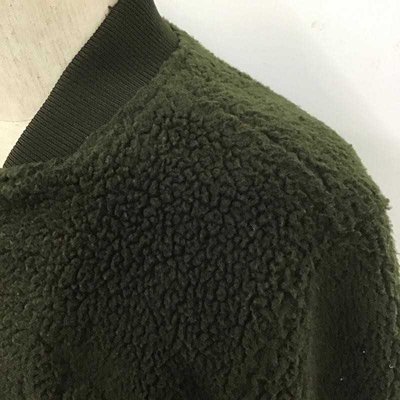 ゲス Guess ジャケット、上着 ジャンパー、ブルゾン ジップアップジャケット フリースアウター カジュアルジャケット ラグラン M 無地 カーキ / カーキ /  メンズ USED 古着 中古 10107772