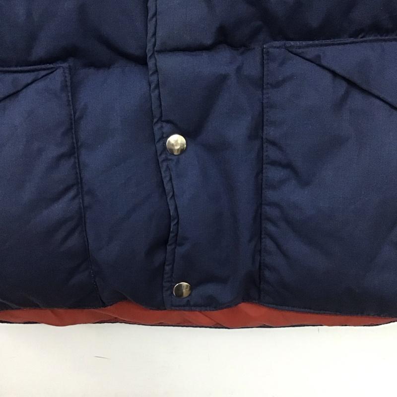 古着 USED ベスト ベスト ダウンベスト ノースリーブ 前ボタンベスト 古着 80s M 無地 インディゴ / インディゴ /  メンズ USED 古着 中古 10139311