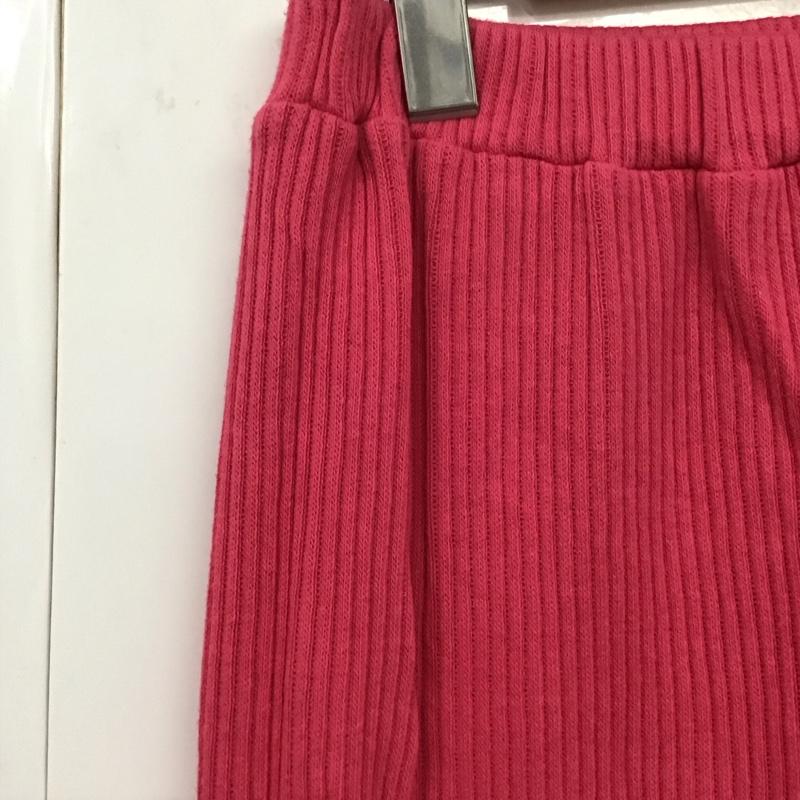 フリークスストア FREAK S STORE ボトムス ボトムス リブニットパンツ FREE 無地 桃 / ピンク /  レディース USED 古着 中古 10131705