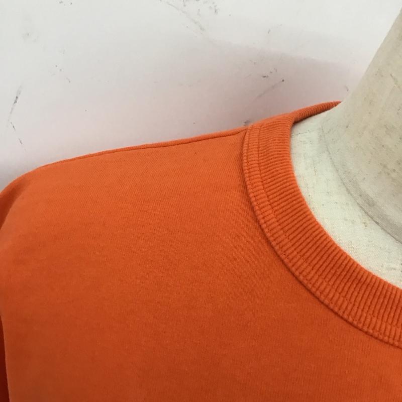 ケボズ KEBOZ カットソー 半袖 半袖カットソー プリントTシャツ クルーネックカットソー 半袖スウェット M ロゴ、文字 橙 / オレンジ /  メンズ USED 古着 中古 10119433