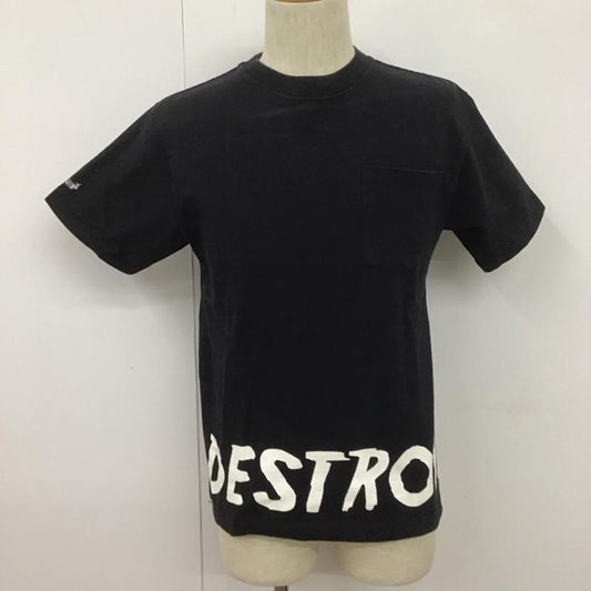 ダッピーズ DUPPIES Tシャツ 半袖 半袖カットソー クルーネックカットソー プリント Tシャツ M ロゴ、文字 紺 / ネイビー /  メンズ USED 古着 中古 10107132