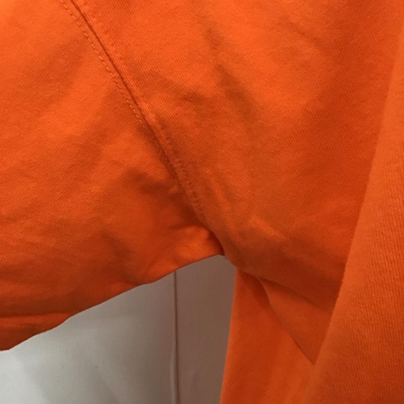 チャンピオン Champion ワンピース ひざ丈スカート CWSP30C Tシャツワンピース カットソー FREE ロゴ、文字 橙 / オレンジ /  レディース USED 古着 中古 10113781