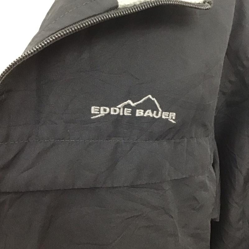 エディーバウアー Eddie Bauer ジャケット、上着 ジャンパー、ブルゾン ジップアップジャケット ジャンパー ジャケット カジュアルジャケット アウター L ロゴ、文字 黒 / ブラック /  メンズ USED 古着 中古 10113743