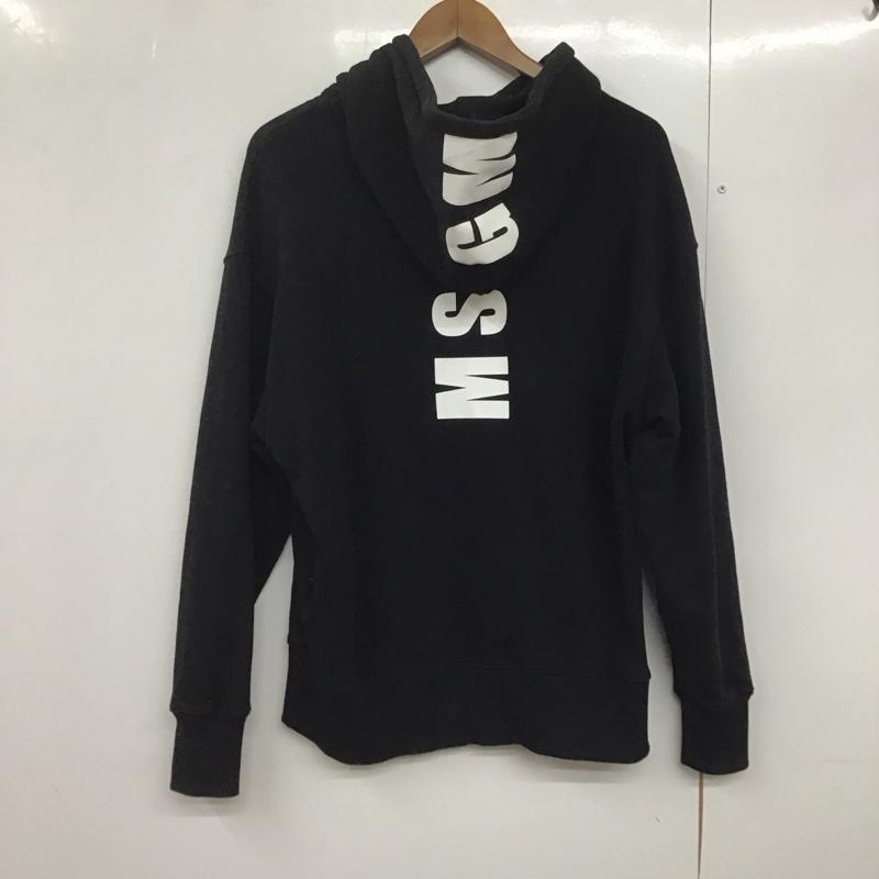 エムエスジーエム MSGM パーカー 長袖 長袖パーカー プルオーバーパーカー スウェット S 無地 黒 / ブラック /  メンズ USED 古着 中古 10143127