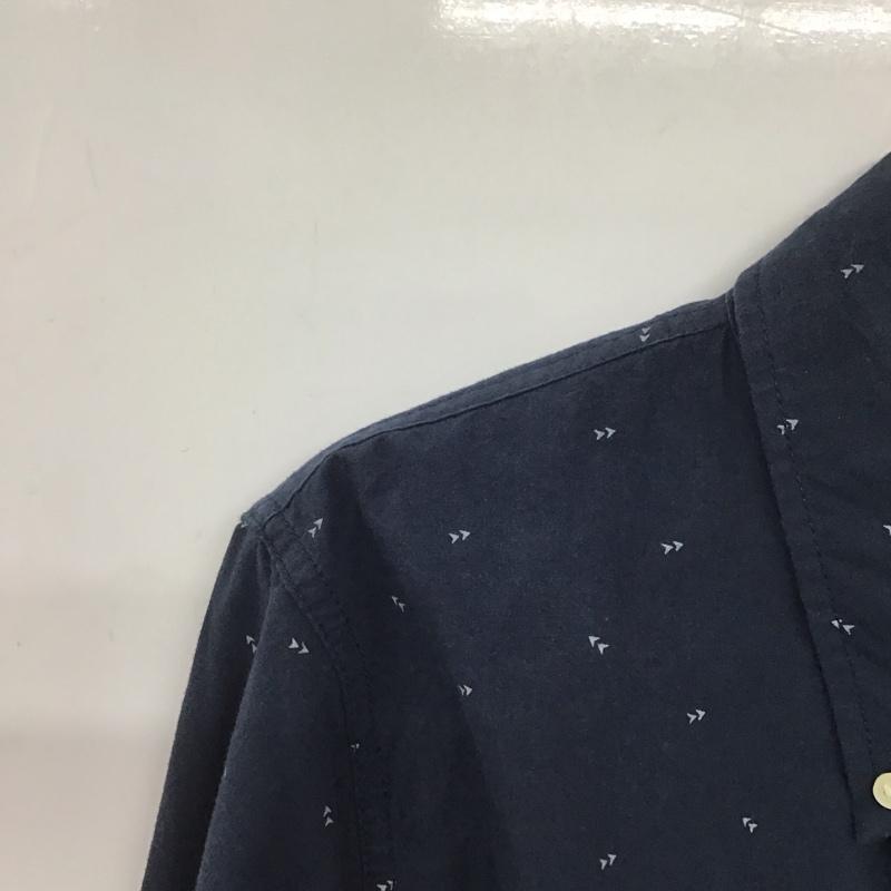 アバクロンビーアンドフィッチ ABERCROMBIE&FITCH シャツ、ブラウス 長袖 長袖シャツ ボタンダウンシャツ カラーシャツ XXL 総柄 紺 / ネイビー /  メンズ USED 古着 中古 10146654