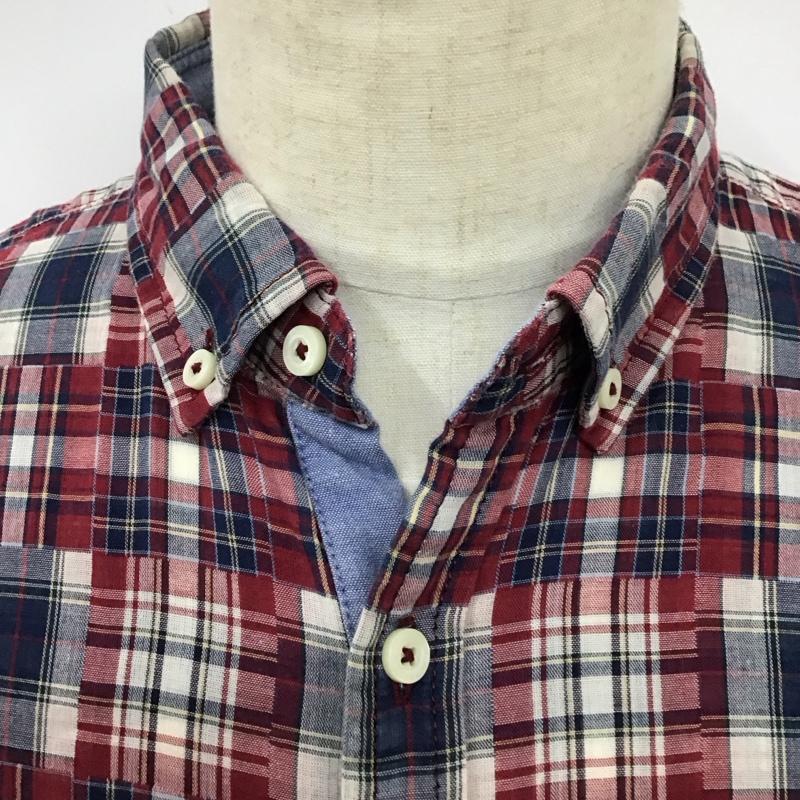 バーバリーブラックレーベル BURBERRY BLACK LABEL シャツ、ブラウス 半袖 半袖シャツ カラーシャツ 半袖カットソー チェックシャツ 3 チェック マルチカラー / マルチカラー /  メンズ USED 古着 中古 10114636