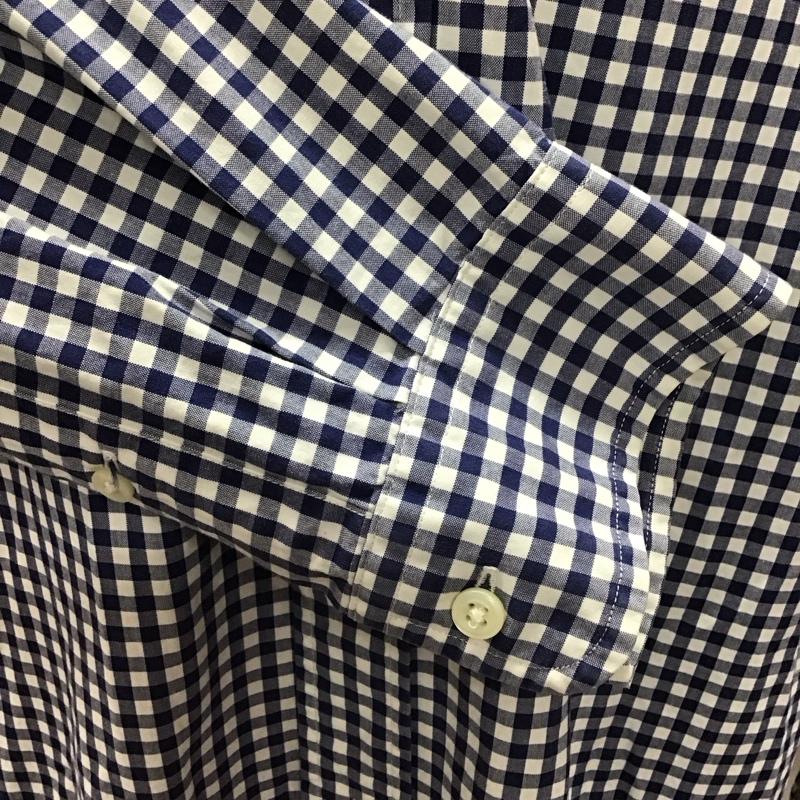 ラルフローレン RALPHLAUREN シャツ、ブラウス 長袖 長袖シャツ チェックシャツ カラーシャツ 長袖カットソー ボタンダウンシャツ L チェック 白 / ホワイト / X 青 / ブルー /  メンズ USED 古着 中古 10113160